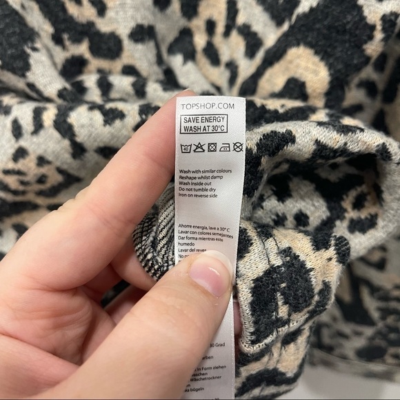 Topshop Brushed Leopard Print Sweater - Picture 10 of 10